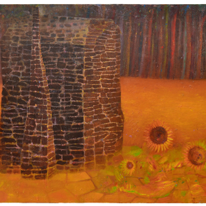 Abel García. Cabaña y girasoles