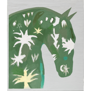 Agus Díaz Vázquez. Cabeza de caballo verde